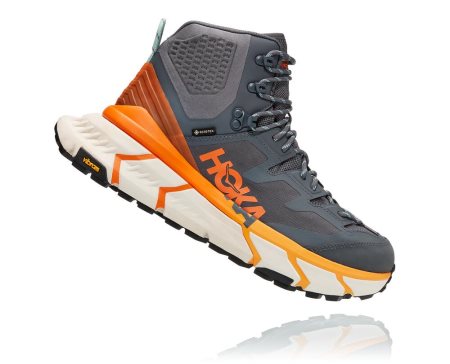 Hoka One One Tennine Hike Gore-tex Moški Tekaški Čevlji Temno Siva / Oranžna SI-241608L